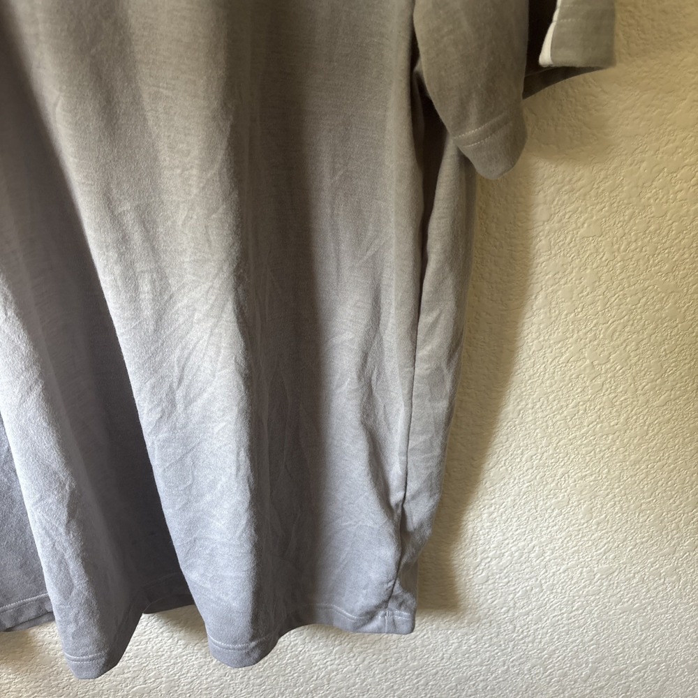 Adidas T-Shirt Mens Size XL Gray 3-Stripe Short Sleeve - Picture 9 of 16